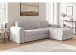 Ecksofa OTTO HOME "BORNHOLM 2.0 L-Form, Breite 220 cm, Verlässliche Qualität, Struktur", taupe, B:220cm H:77cm T:160cm, 100% Polyester, Sofas, Ecksofa, Recamiere links/rechts bestellbar, Bezug - Chenille oder Struktur