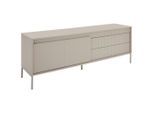 Xora Lowboard , Kaschmir , Metall, Holzwerkstoff , 2 Schublade(n) Schubladen , 160x57x40 cm , Beimöbel erhältlich, stehend , Wohnzimmer, TV Möbel, Lowboards, Lowboards stehend