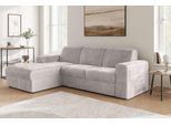 Ecksofa OTTO HOME "BORNHOLM 2.0 L-Form, Breite 220 cm, Verlässliche Qualität, Chenille", grau (taupe), B:220cm H:77cm T:160cm, 100% Polyester, Sofas, Ecksofa, Recamiere links/rechts bestellbar, Bezug - Chenille oder Struktur
