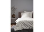 Bettwäsche APELT "Annie", natur, B/L: 155cm x 220cm, 1 Stk., 1 Stk., Satin (Bio-Baumwolle), B/L: 80cm x 80cm, 2, Satin (Bio-Baumwolle), Bezug: 100% Baumwolle, Bettwäsche, Bettwäsche, Bettwäsche-Set mit Reißverschluss, Baumwoll-Satin, Digitaldruck