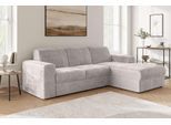 Ecksofa OTTO HOME "BORNHOLM 2.0 L-Form, Breite 220 cm, Verlässliche Qualität, Chenille", grau (taupe), B:220cm H:77cm T:160cm, 100% Polyester, Sofas, Ecksofa, Recamiere links/rechts bestellbar, Bezug - Chenille oder Struktur