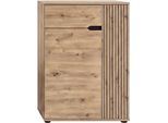 Schuhkommode OTTO HOME "FJELL, Breite 80cm, 2 Türen, 1 Schubkasten, 3 Einlegeböden, 5 Fächer", braun (artisan eiche nachbildung), B:80cm H:98cm T:37cm, Holzwerkstoff, Sideboards, Schuhkommode, Garderobenschrank, Schuhschrank, Kommode, Sideboard, Anrichte