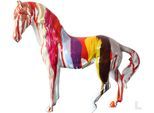 Skulptur GILDE "Figur Pferd Cavallo", bunt (mehrfarbig), B:34cm H:31cm T:10cm, Kunstharz, Dekofiguren, Skulptur