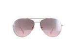 Moncler ML0110-K 28U glanzend rosÃ©goud bruin roze gradiÃ«nt zonnebril