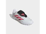 Fußballschuh ADIDAS PERFORMANCE "PREDATOR CLUB KIDS, HYBRIDRASEN, UMSCHLAGBARE ZUNGE", Mädchen, Gr. 38, pink (cloud weiß, solar turbo, core schwarz), Synthetik, Schuhe Fußballschuh, für Kinder & Jugendliche