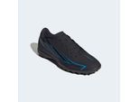Fußballschuh ADIDAS PERFORMANCE "F50 HYPERFAST CLUB, ROLLRASEN", Damen, Gr. 41, schwarz (core schwarz, core schwarz, lucid ray blau), Synthetik, Schuhe Fußballschuh, für synthetische Hartplätze