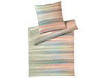 Bettwäsche ELEGANTE "Swoosh", grün (pistazie), B/L: 155cm x 220cm, 1 Stk., 1 Stk., Jersey, B/L: 80cm x 80cm, 2 Stk., Jersey, Obermaterial: 100% Baumwolle, Bettwäsche, Bettwäsche, angenehmes Hautgefühl