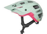 Mountainbikehelm ABUS "MODROP MIPS" Gr. L, grün (mintgrün), Helme, L Kopfumfang: 57cm - 61cm, gemustert, matt, unifarben