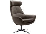Trendmanufaktur , Grau , Leder , Echtleder , Anilinleder , 81x112x83 cm , Made in EU , Lederauswahl, Stoffauswahl ,