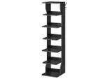 Mid.you Schuhregal, Schwarz, Metall, Holzwerkstoff, 6 Fächer, 26.4x110.4x30 cm, Garderobe, Schuhaufbewahrung, Schuhregale