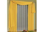 Freihanddeko WIRTH "Daria" Gr. 4, gelb, B:135cm H:600cm, Polyester, Gardinen, Freihanddeko