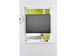 Plissee OTTO HOME "DAHRA UNI - in Crush-Optik", grau, B:60cm H:210cm, Obermaterial: 100% Polyester, Plissees, Plissee, Fixmaß, Klemmträger in Unifarben passend zum Plissee -NEUHEIT