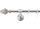 Gardinenstange SN DECO GROUP, silber (edelstahl optik), L:160cm Ø:19mm, Gardinenstangen, Gardinenstange