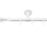Gardinenstange SN DECO GROUP "Gardinenstange Innenlauf Gap Ø 19 mm, 1-läufig, Fixmaß, verschraubt", weiß, L:480cm Ø:19mm, Gardinenstangen, Gardinenstange