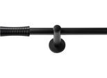 Gardinenstange SN DECO GROUP "Gardinenstange Nancy Ø 19 mm, 1-läufig, Fixmaß, verschraubt", schwarz, L:160cm Ø:19mm, Gardinenstangen, Gardinenstange