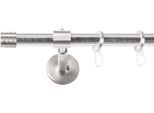 Gardinenstange SN DECO GROUP, silber (edelstahl optik), L:160cm Ø:19mm, Gardinenstangen, Gardinenstange