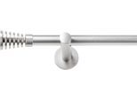 Gardinenstange SN DECO GROUP "Gardinenstange Gap Ø 19 mm, 1-läufig, Fixmaß, verschraubt", chrom matt, L:150cm Ø:19mm, Gardinenstangen, Gardinenstange