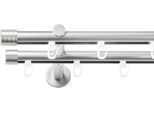 Gardinenstange SN DECO GROUP, chrom matt, L:320cm Ø:19mm, Gardinenstangen, Gardinenstange