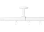 Gardinenstange SN DECO GROUP "Gardinenstange Innenlauf Lille Ø 19 mm, 1-läufig, Fixmaß, verschraubt", weiß, L:320cm Ø:19mm, Gardinenstangen, Gardinenstange