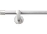 Gardinenstange SN DECO GROUP "Gardinenstange Lille Ø 19 mm, 1-läufig, Fixmaß, verschraubt", chrom matt, L:300cm Ø:19mm, Gardinenstangen, Gardinenstange