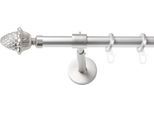 Gardinenstange SN DECO GROUP, silber (chrom matt), L:400cm Ø:19mm, Gardinenstangen, Gardinenstange