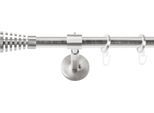 Gardinenstange SN DECO GROUP, silber (edelstahl optik), L:480cm Ø:19mm, Gardinenstangen, Gardinenstange