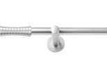 Gardinenstange SN DECO GROUP "Gardinenstange Nancy Ø 19 mm, 1-läufig, Fixmaß, verschraubt", silber (chrom matt), L:300cm Ø:19mm, Gardinenstangen, Gardinenstange