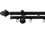 Gardinenstange SN DECO GROUP, schwarz, L:160cm Ø:19mm, Gardinenstangen, Gardinenstange