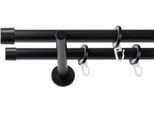 Gardinenstange SN DECO GROUP, schwarz, L:200cm Ø:19mm, Gardinenstangen, Gardinenstange