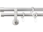 Gardinenstange SN DECO GROUP, chrom matt, L:360cm Ø:19mm, Gardinenstangen, Gardinenstange