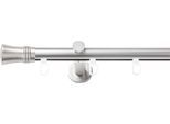 Gardinenstange SN DECO GROUP, silber (chrom matt), L:300cm Ø:19mm, Gardinenstangen, Gardinenstange
