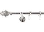 Gardinenstange SN DECO GROUP, silber (edelstahl optik), L:440cm Ø:19mm, Gardinenstangen, Gardinenstange