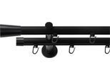 Gardinenstange SN DECO GROUP, schwarz, L:320cm Ø:19mm, Gardinenstangen, Gardinenstange