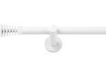 Gardinenstange SN DECO GROUP "Gardinenstange Gap Ø 19 mm, 1-läufig, Fixmaß, verschraubt", weiß, L:100cm Ø:19mm, Gardinenstangen, Gardinenstange