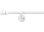 Gardinenstange SN DECO GROUP "Gardinenstange Rennes Ø 19 mm, 1-läufig, Fixmaß, verschraubt", weiß, L:480cm Ø:19mm, Gardinenstangen, Gardinenstange