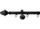 Gardinenstange SN DECO GROUP, schwarz, L:440cm Ø:19mm, Gardinenstangen, Gardinenstange