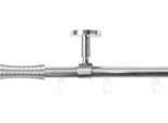 Gardinenstange SN DECO GROUP "Gardinenstange Innenlauf Nancy Ø 19 mm, 1-läufig, Fixmaß, verschraubt", edelstahl optik, L:160cm Ø:19mm, Gardinenstangen, Gardinenstange