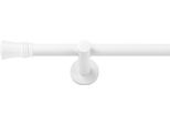 Gardinenstange SN DECO GROUP "Gardinenstange Lyon Ø 19 mm, 1-läufig, Fixmaß, verschraubt", weiß, L:160cm Ø:19mm, Gardinenstangen, Gardinenstange