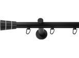 Gardinenstange SN DECO GROUP, schwarz, L:120cm Ø:19mm, Gardinenstangen, Gardinenstange
