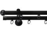 Gardinenstange SN DECO GROUP, schwarz, L:120cm Ø:19mm, Gardinenstangen, Gardinenstange