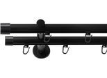 Gardinenstange SN DECO GROUP, schwarz, L:400cm Ø:19mm, Gardinenstangen, Gardinenstange