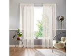 Gardine OTTO HOME "Ari" Gr. 1, weiß (creme), B:140cm H:145cm, Voile, Polyester, Gardinen, Gardine, Bestseller mit 4,5-Sterne-Bewertung