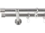 Gardinenstange SN DECO GROUP, edelstahl optik, L:480cm Ø:19mm, Gardinenstangen, Gardinenstange