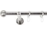 Gardinenstange SN DECO GROUP, edelstahl optik, L:200cm Ø:19mm, Gardinenstangen, Gardinenstange