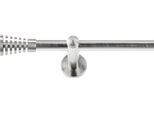 Gardinenstange SN DECO GROUP "Gardinenstange Gap Ø 19 mm, 1-läufig, Fixmaß, verschraubt", edelstahl optik, L:480cm Ø:19mm, Gardinenstangen, Gardinenstange