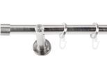 Gardinenstange SN DECO GROUP, edelstahl optik, L:120cm Ø:19mm, Gardinenstangen, Gardinenstange
