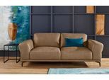 2,5-Sitzer W.SCHILLIG "montanaa Designsofa mit erstklassigem Sitzkomfort, Federkern", braun (fango z69), B:212cm H:78cm T:94cm, Sofas, 2 5-Sitzer, mit Metallfüßen in Bronze pulverbeschichtet, Breite 212 cm