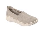 Skechers Wilshire Boulevard Polyester Damen Taupe Sneakers