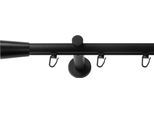 Gardinenstange SN DECO GROUP, silber (schwarz), L:320cm Ø:19mm, Gardinenstangen, Gardinenstange