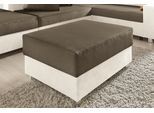 Hocker COLLECTION AB "Paris, B: 92 cm", beige (beige, hellbraun), B:92cm H:42cm T:70cm, Microfaser PRIMABELLE (100% Polyester) / Struktur (100% Polyester);Kunstleder SOFTLUX / Struktur (100% Polyester);Microfaser PRIMABELLE (100% Polyester), Hocker, Hocker, mit Federkern